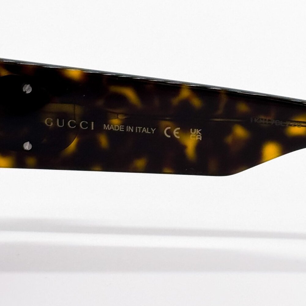 NEW GUCCI SUNGLASSES HAVANA BROWN WOMEN CAT EYE EYEWEAR GUCCI GG1951S 002 - Picture 10 of 11